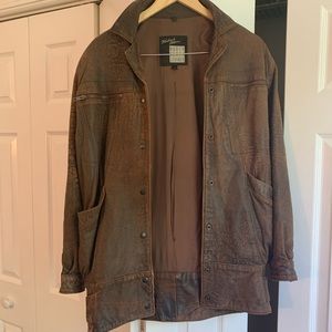 Vintage soft North Beach leather jacket from 1988.